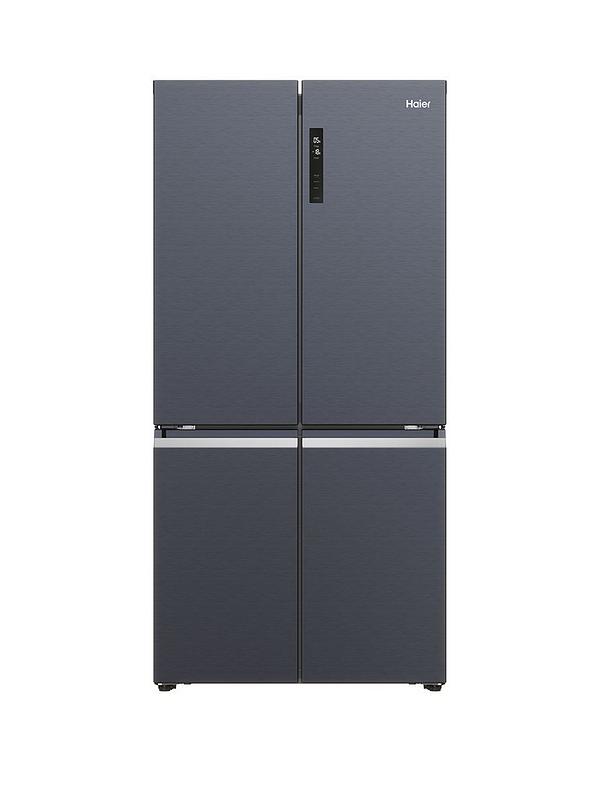 Haier Cube 90 HCR5919ENMB Total No Frost American Fridge Freezer, E Rated - Black